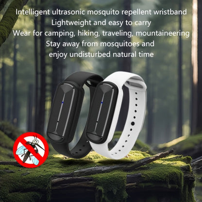 Ultrasonic Mosquito Bracelet 3-Pack, USB Rechargeable Intelligent Bug Wristband for Camping, Outdoor