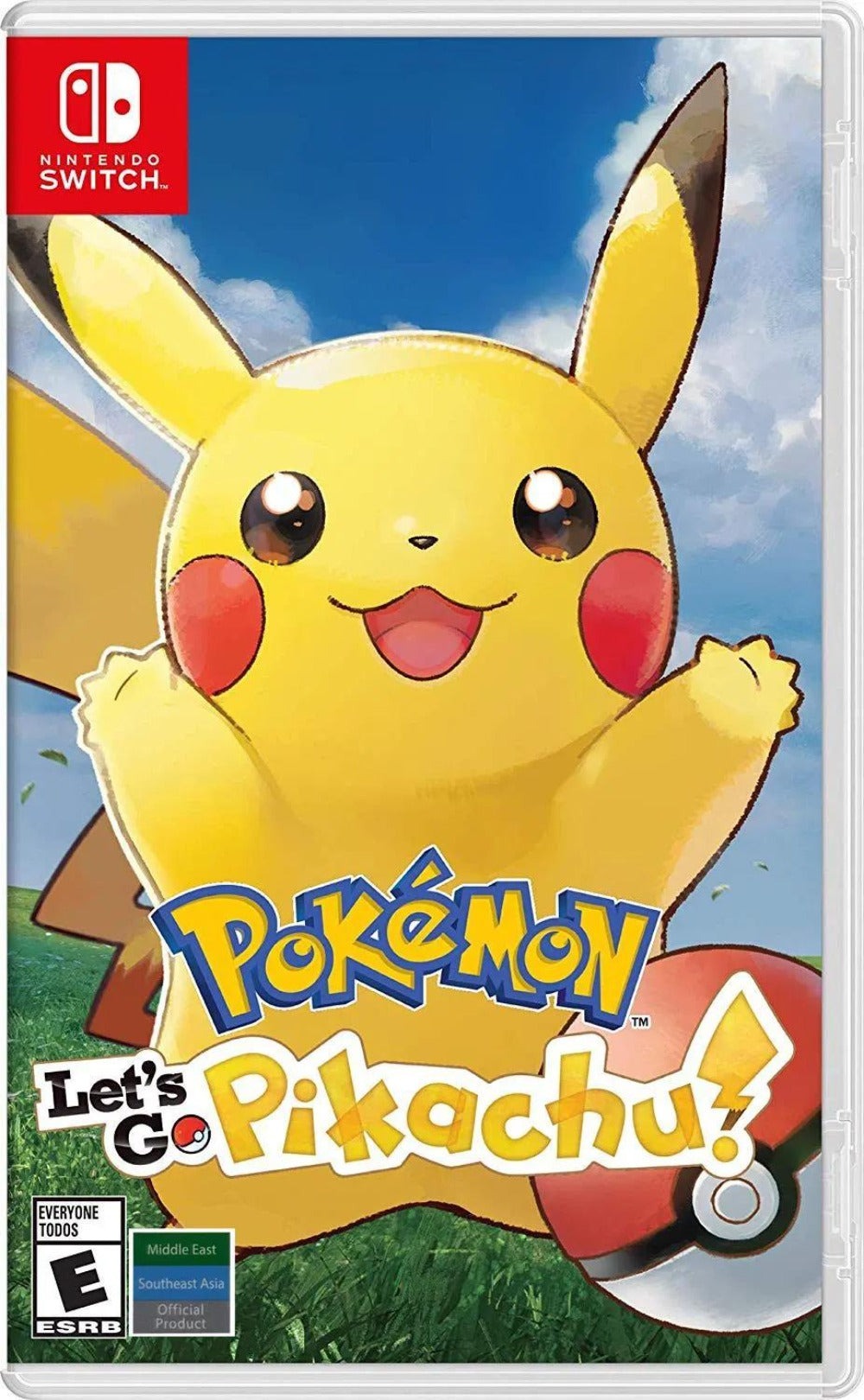 Pokemon Let's Go Pikachu Nintendo Switch Game, US/AS English Edition, Kanto Region Adventure with Motion Catching