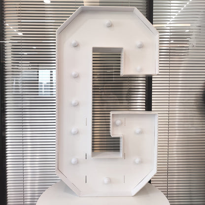 LED Letter Lights 4FT Tall Marquee Letter Lights A-Z Alphabet Light Up Letters with Cool White LED for Wedding