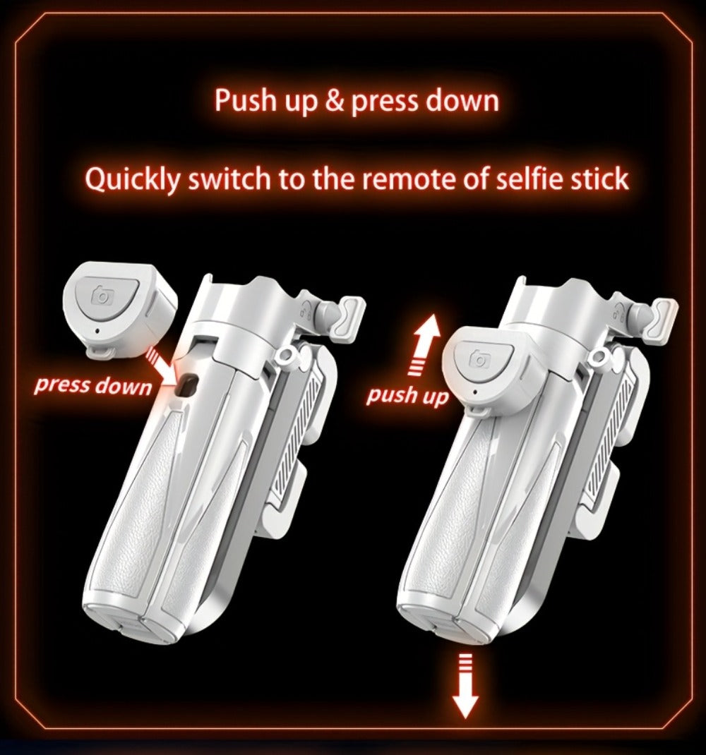 One-Click Release Selfie Stick Tripod 16 Inch Extendable with Wireless Bluetooth Remote & 360° Rotating Bracket