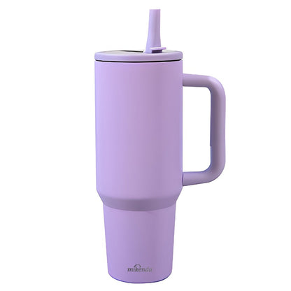 Insulated Tumbler, 40oz Stainless Steel Travel Cup with Lid, Foldable Straw and Six Color Options