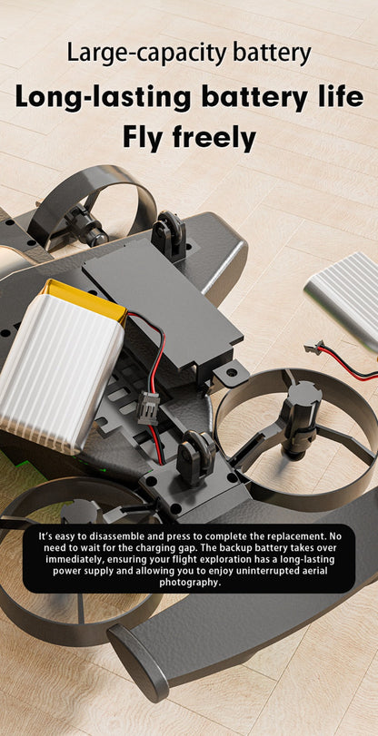 2-in-1 Mini RC Car and Drone Combo Dual Mode Switch One-Touch Takeoff Stable with the Listed Color, Size or Set Options for Everyday Use