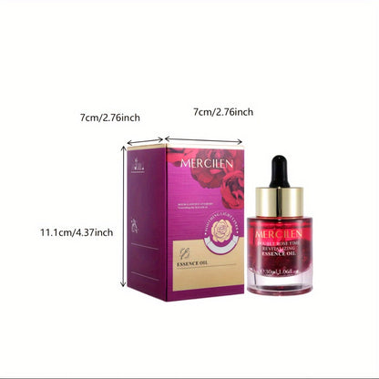 Rose Essential Oil Face & Body Moisturizer – Plant-Based Squalane, Avocado Oil & Hypoallergenic Formula for Dry Skin