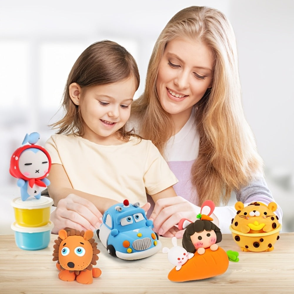 Air Dry Clay Set for Kids 120/150 Pieces, 36 Metallic Colors Ultra Light with the Listed Color, Size or Set Options for Everyday Use