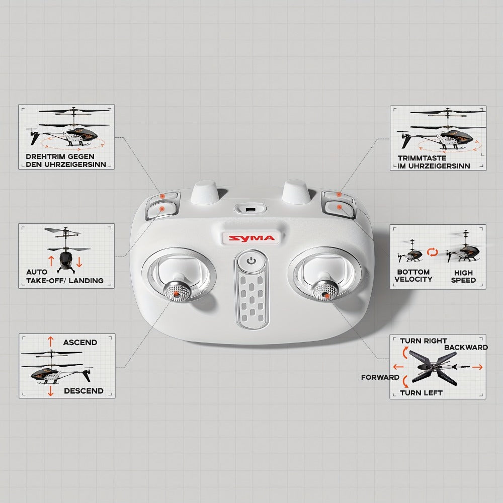 SYMA Q20 RC Helicopter for Kids 3.5CH, Altitude Hold One-Key Takeoff Indoor with the Listed Color, Size or Set Options for Everyday Use