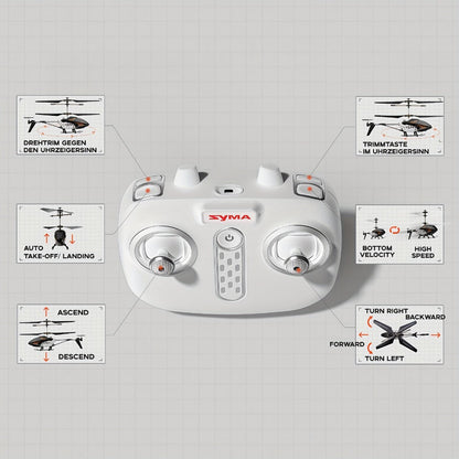 SYMA Q20 RC Helicopter for Kids 3.5CH, Altitude Hold One-Key Takeoff Indoor with the Listed Color, Size or Set Options for Everyday Use