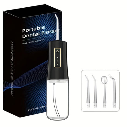 Water Flosser Portable Oral Irrigator with Three Modes, 360-Degree Rotating Nozzle, Four Tips and Three Package Options