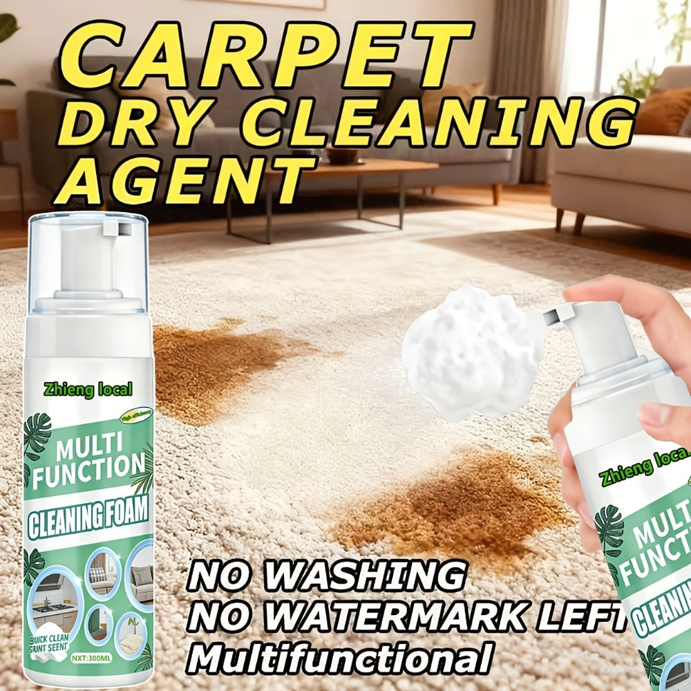 Dry Cleaning Spray Stain Remover 10.14oz – No Water Needed, Multi-Surface Formula for Sofas, Mattresses, Clothes, Carpets & Curtains
