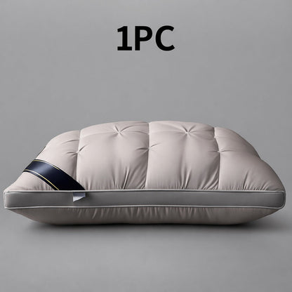 Tufted Bed Pillow in White or Grey with 1-, 2- and 4-Piece Checkout Options and Zipper Detail