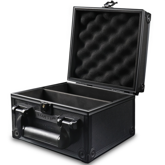 Trading Card Storage Box Topload Case – Fits 3x4 35PT Rigid Holders, 18 Colorful Dividers, 6 Foam Stoppers, Holds 600+ Cards