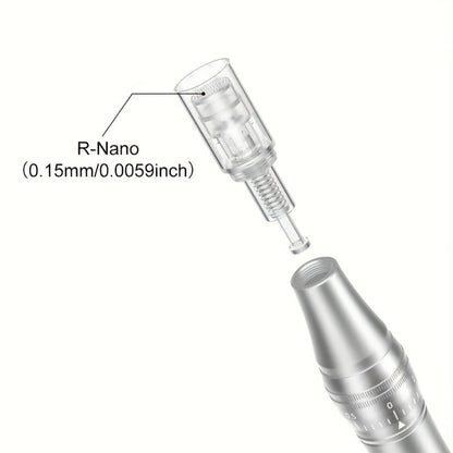 Microneedling Cartridges 10pcs Replacement Needle Tips for Derma Pen, 12 Pin 36 Pin R-Nano 0.25mm Screw-Lock