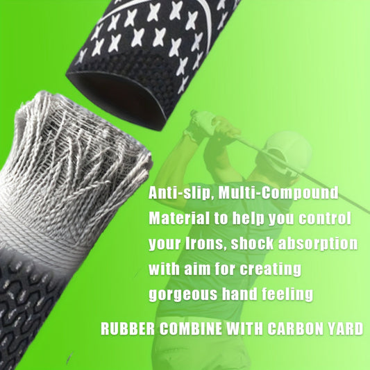 Midsize Golf Grips Set 13 Pack – All Weather Hybrid Rubber Golf Club Grips with Ecological Yarn Thread Technology, Multiple Colors