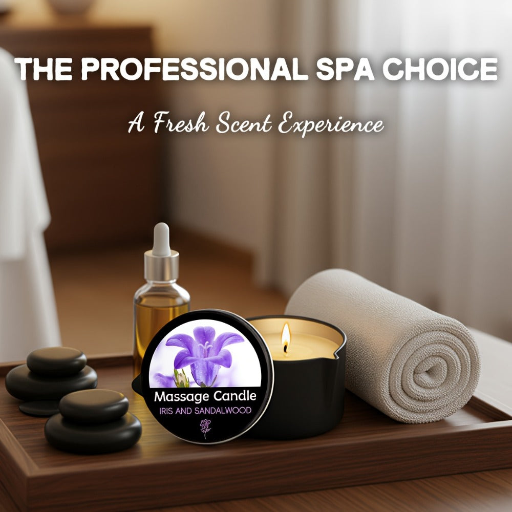 Luxury Soy Wax Candle 2-in-1 Massage Body Oil Essential Oil 20+ Scents 1pc 2pcs 6pcs Warm Moisturizing Lotion Spa Nail Salon Wedding