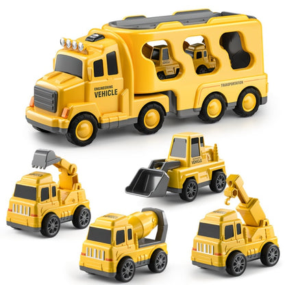 Construction Carrier Truck Toy Set for Kids Ages 3-7 with the Listed Color, Size or Set Options for Everyday Use