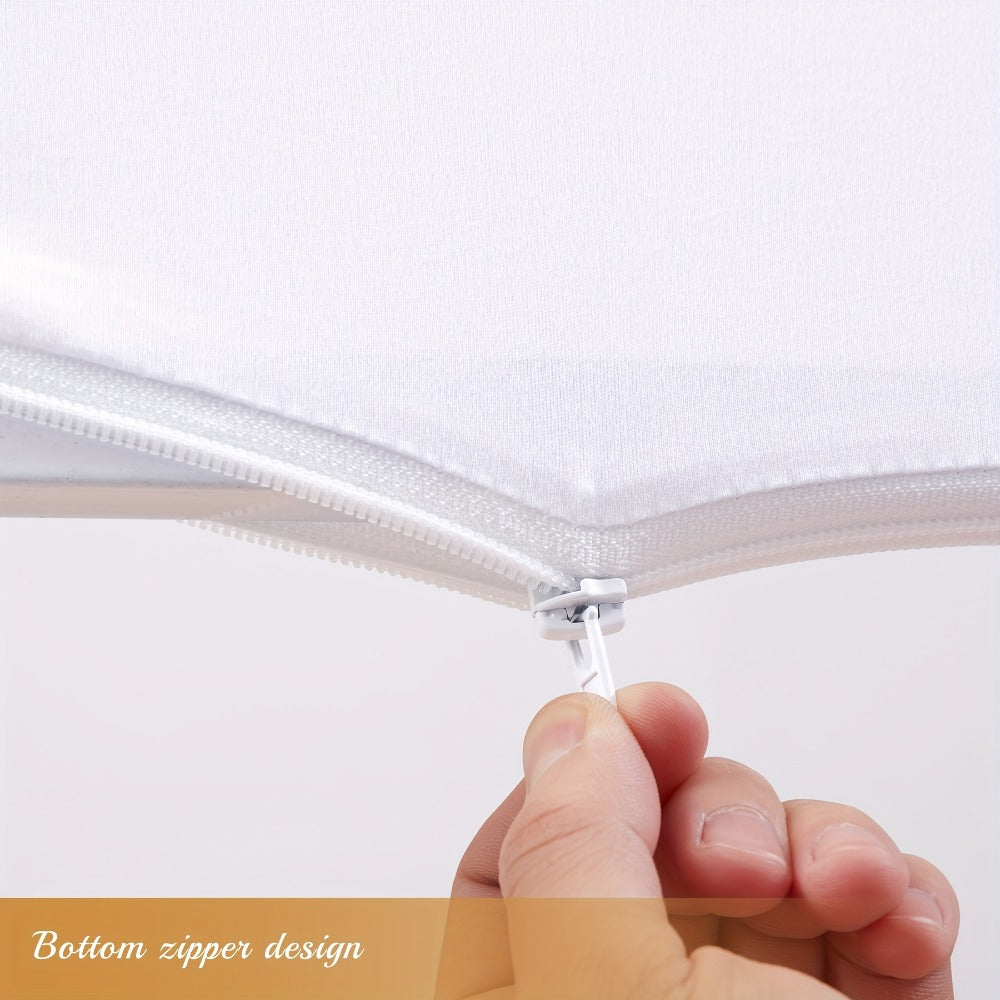 Two-Piece Fitted Arch Photography Backdrop Cover Set for 6-Foot and 6.6-Foot Compatible Frames