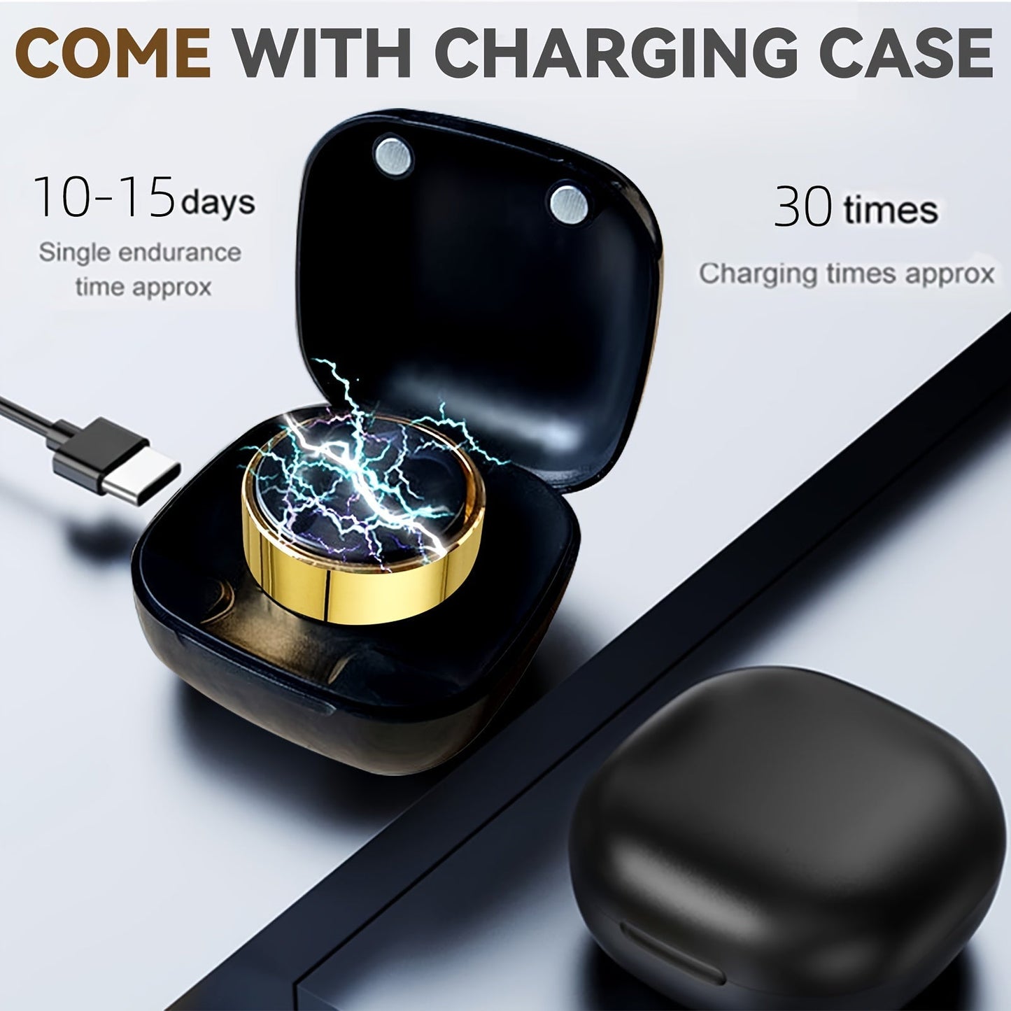 Ring for Men, Health Monitor – Step Counter, Sleep Tracker, Heart Rate & Fitness Tracker Ring for Men | Multiple Sizes & Colors