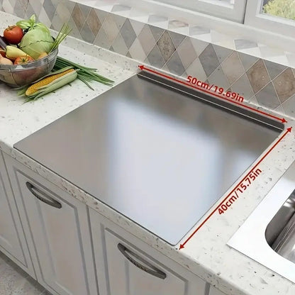 Chopping Board, Stainless Steel Cutting Board Extra Large, Heavy Duty Kitchen Chopping Board for Meat Vegetables Dough