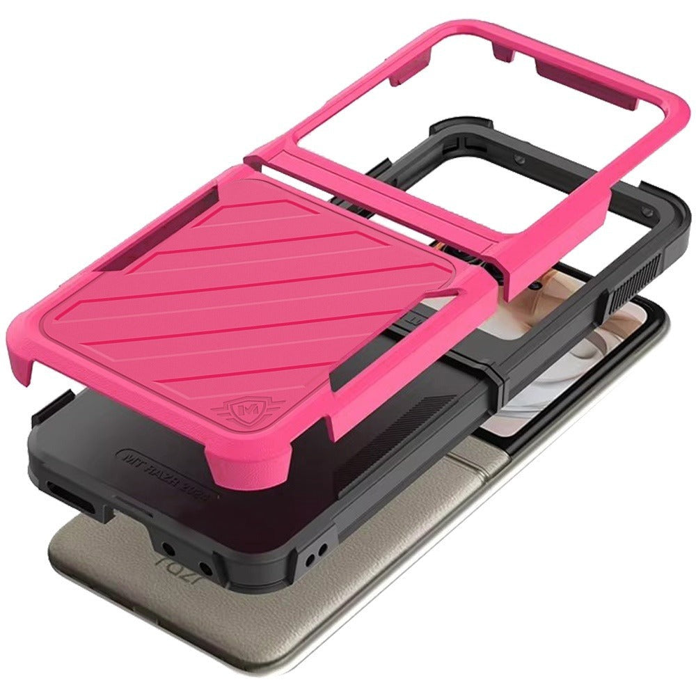 Phone Case Navy Dual-Layer PC and TPU Cover for Motorola Razr 2024 in a Single-Color Configuration