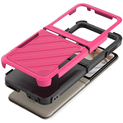 Phone Case Navy Dual-Layer PC and TPU Cover for Motorola Razr 2024 in a Single-Color Configuration
