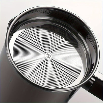 Grease Container with Strainer Stainless Steel – Kitchen Bacon Fat Storage Can with Easy Pour Handle for Cooking Oils and Fats