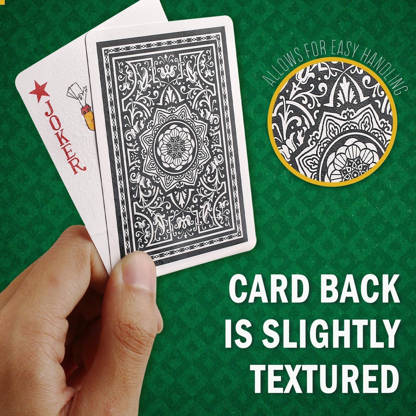 Waterproof Plastic Playing Cards – 2 Decks Poker Size Standard Index Cards with Cases, Washable Tear-Resistant PVC Game Cards for Poker