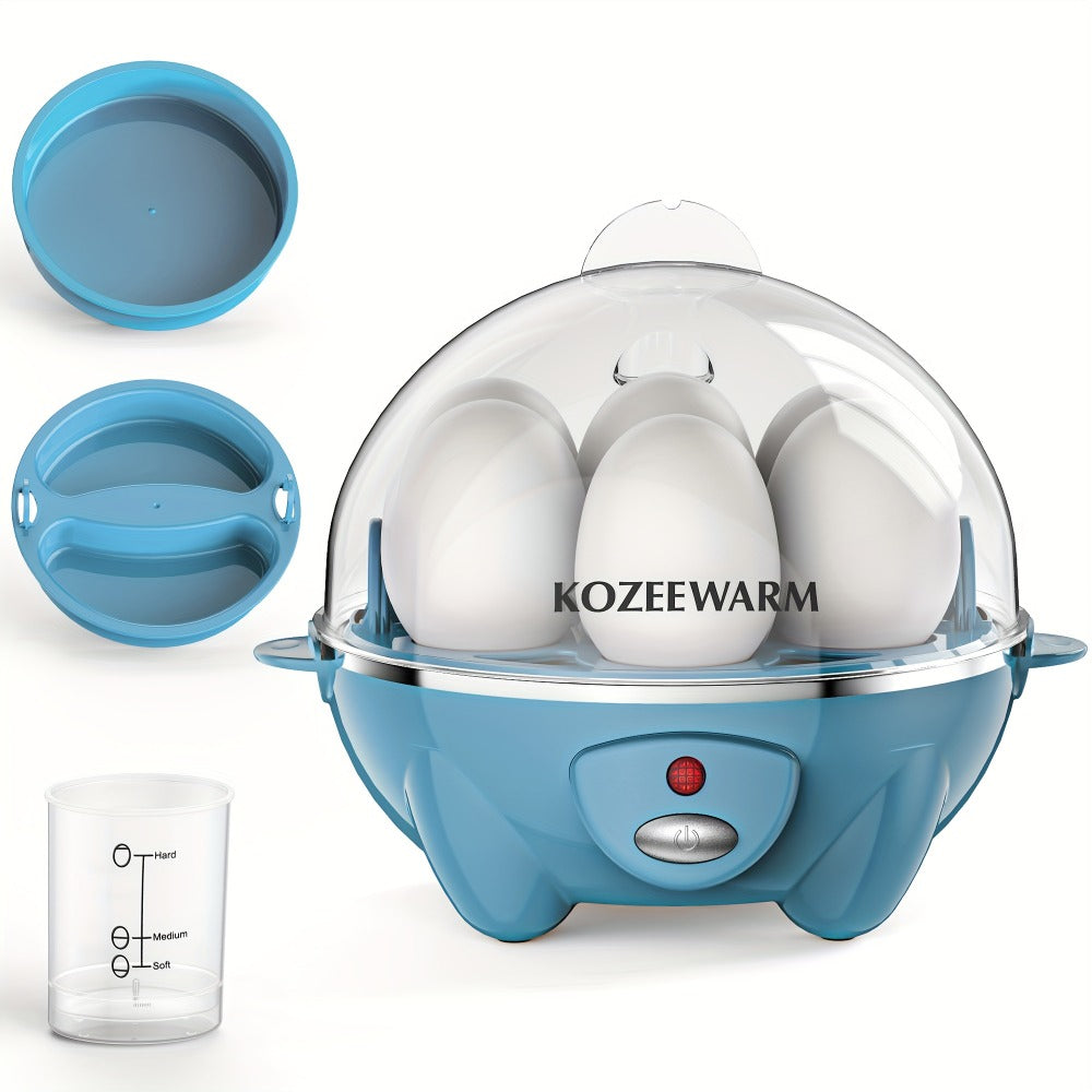 Electric Egg Boiler & Cooker with Auto Shut-Off, Single & Double Layer, Multi-Function for Hard Boiled