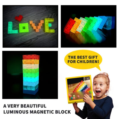 3D Magnetic Cubes 54PCS for Kids, True Three-Dimensional STEM Building with the Listed Color, Size or Set Options for Everyday Use