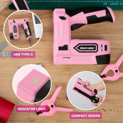 Cordless Stapler Nailer 2-in-1, 20V/4V Brad Nailer Without Compressor, with Safety Striker Guard