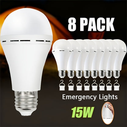 Emergency Light Bulb for Power Outages 2000mAh Rechargeable LED 6000K with Backup Battery, Auto-On Failure Detection