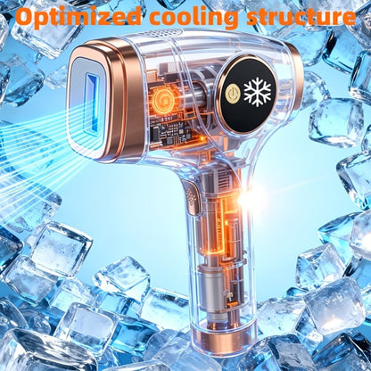 IPL Hair Removal Device Sapphire Ice Cooling Painless 999900 Flashes 9 Modes – At-Home Permanent Hair Reduction for Women Men Face Body