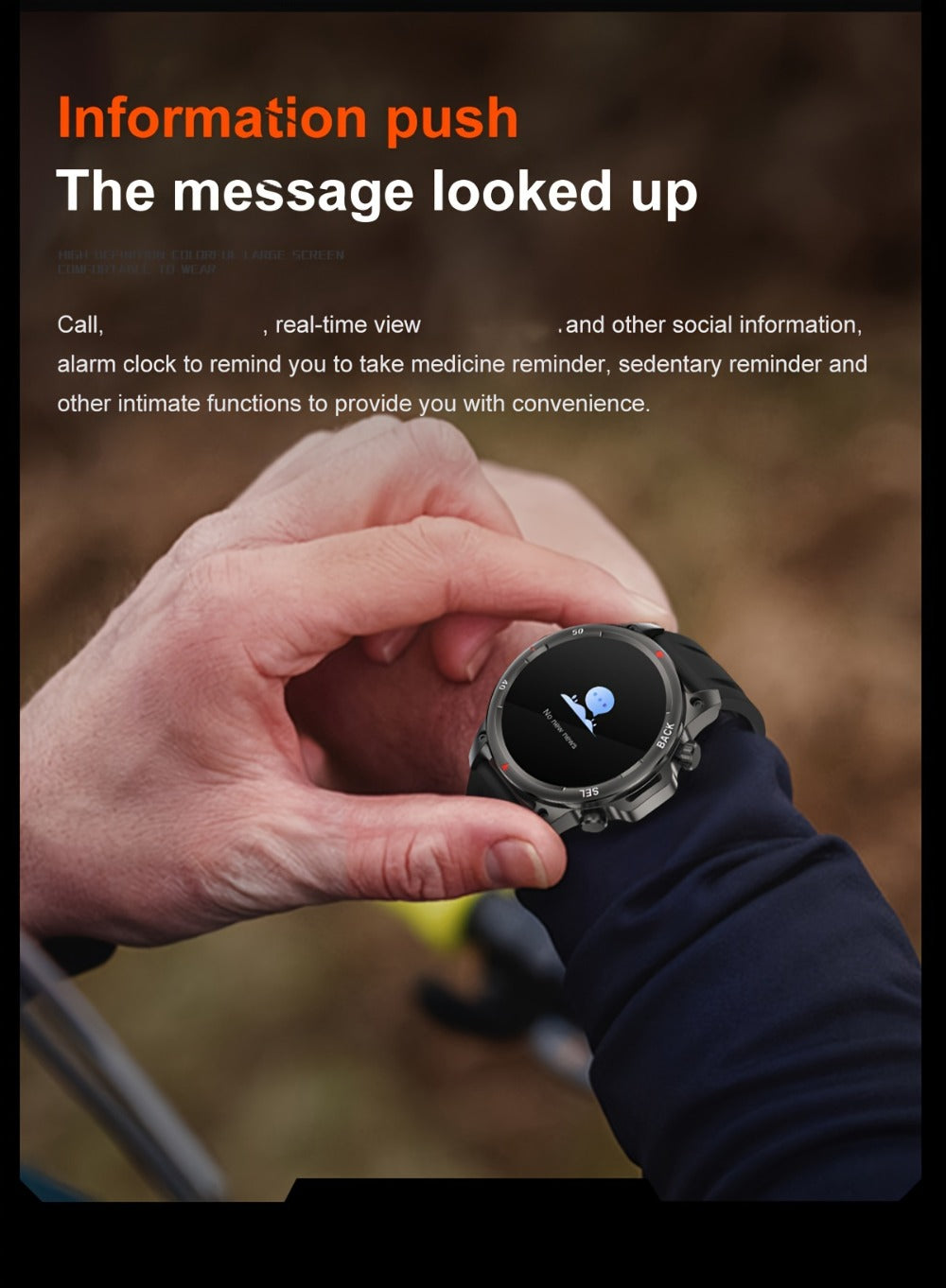 Smartwatch GPS NFC for Men – AI Voice Calling, 360×360 HD Screen, Built-in Compass, Motion Trajectory, Heart Rate Sleep Fitness