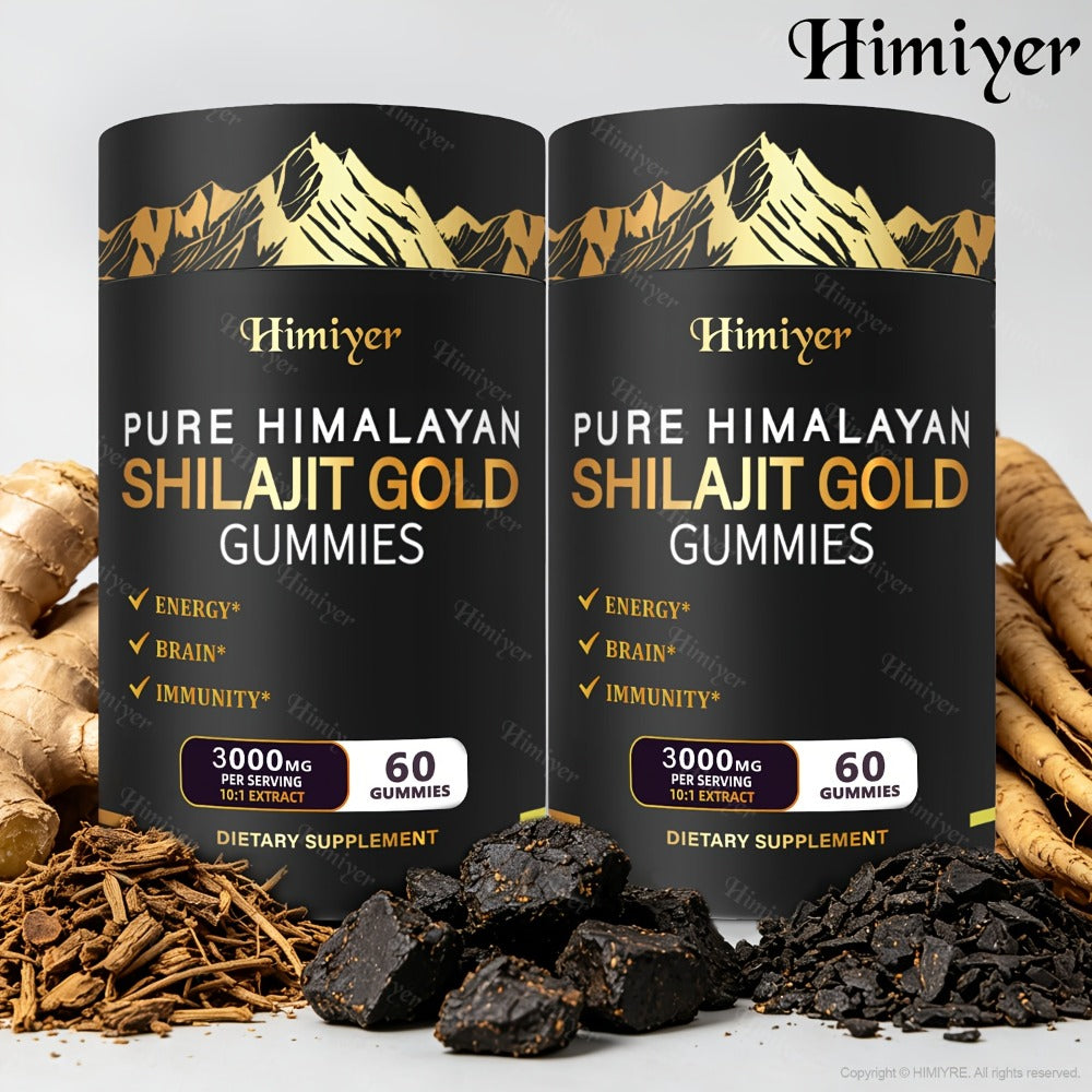 Shilajit Supplement 3000mg with Ginger, Ginseng & Ashwagandha – Pure Fulvic Acid & Multi-Mineral Phytonutrient Formula for Energy, Vitality