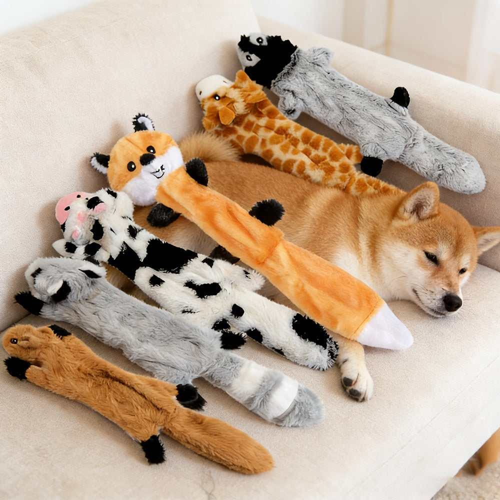 Durable Chew Toys for Dogs, Squeaky Dog Chew Toys Set – Durable Interactive Rubber Chew Toys for Small Medium Large Dogs