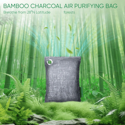 Bamboo Charcoal Air Purifying Bags Odor Absorber Eliminator for Home Car Closet Pet Smoke for Entryways, Bedrooms and Living Spaces