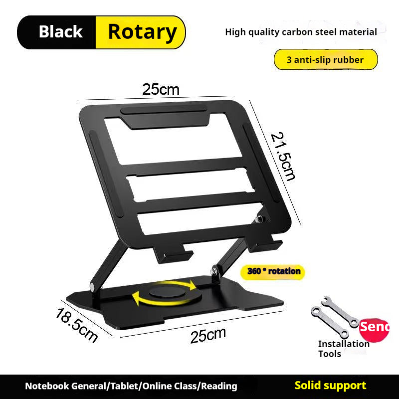 360° Swivel Ergonomic Laptop Stand Adjustable Foldable Compatible with MacBook Pro Air and All Laptops up to 17 Inch Portable Desk Riser