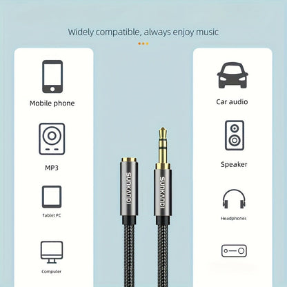 3.5mm TRRS Headphone Extension Cable with Mic Male to Female Stereo Audio Cable for Smartphone PC for an Everyday Personal Care Routine