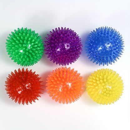 Squeaky Dog Balls for Teeth Cleaning & Training 12 Pack Durable Rubber Chew Toy Balls – Safe No Battery Design for Small to Medium Dogs