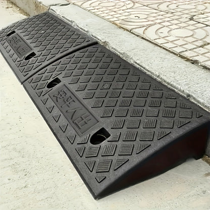 Portable Plastic Car Ramps – Heavy Duty Anti-Slip Threshold Ramps for Cars, Wheelchairs, Bicycles & Medical Equipment, Weather Resistant