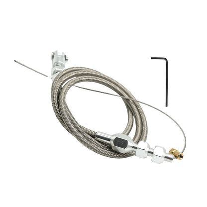 Throttle Cable Stainless Steel 24 Inch – Universal U-Cut-to-Fit Carburetor Throttle Cable for Ford Mustang 302 5.0L