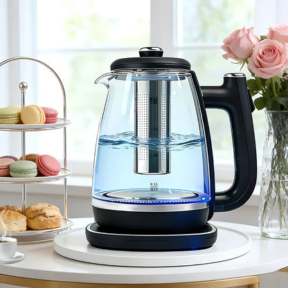 Electric Kettle 1150W Fast Heating, Removable Stainless Steel Filter, Overheat Protection & Easy to Clean