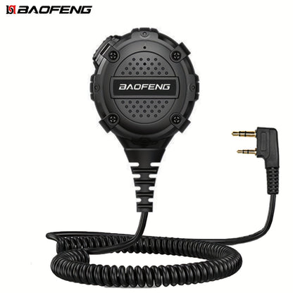 Walkie Talkie Remote Speaker Microphone H3 Lightweight Shoulder Mic PTT for Two Way Radio Clear Communication Outdoor Hiking Camping