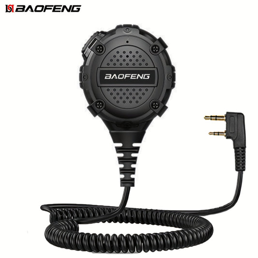 Walkie Talkie Remote Speaker Microphone H3 Lightweight Shoulder Mic PTT for Two Way Radio Clear Communication Outdoor Hiking Camping