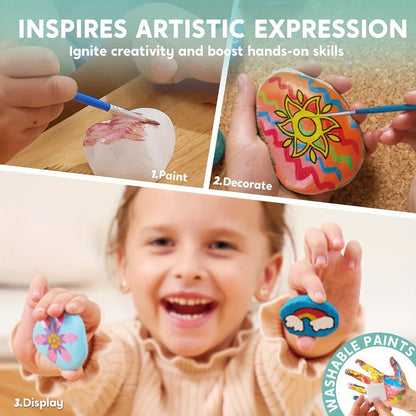Stone Painting Set Glow in the Dark for Kids with the Listed Color, Size or Set Options for Everyday Use