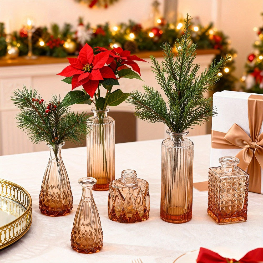 Mini Bud Vases 36pcs – Clear Small Flower Vases for Wedding Centerpieces Birthday Party Anniversary Home Table Decoration