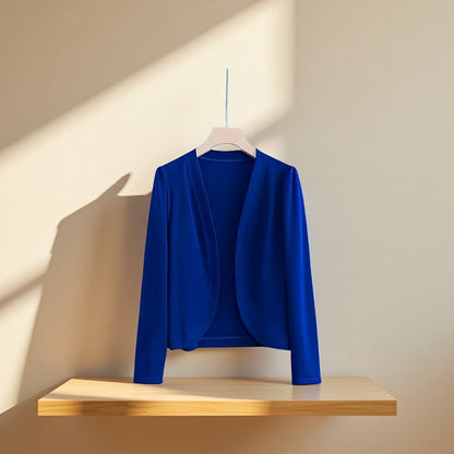 Cardigan Shawl - for Women - Long Sleeve Open Front Solid Color Lightweight Cover-Up - product detail view 9