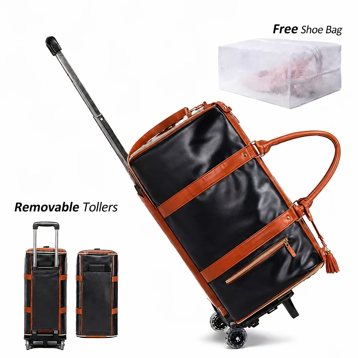 Carry On Luggage – Nylon, Convertible, Foldable, for Travel – detail view 18