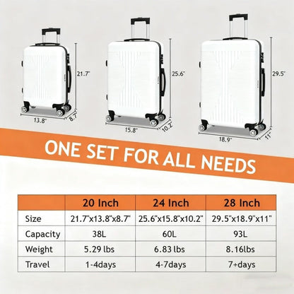 Carry On Luggage – 5 Colors, 28 Inch, Hardshell, TSA Lock – detail view 17