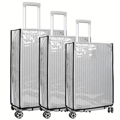 Carry On Luggage – 3 Pack, 28 Inch, PVC, Clear – detail view 3