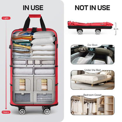 Carry On Luggage – 36 Inch, Spinner Wheels, Expandable, Foldable – detail view 18