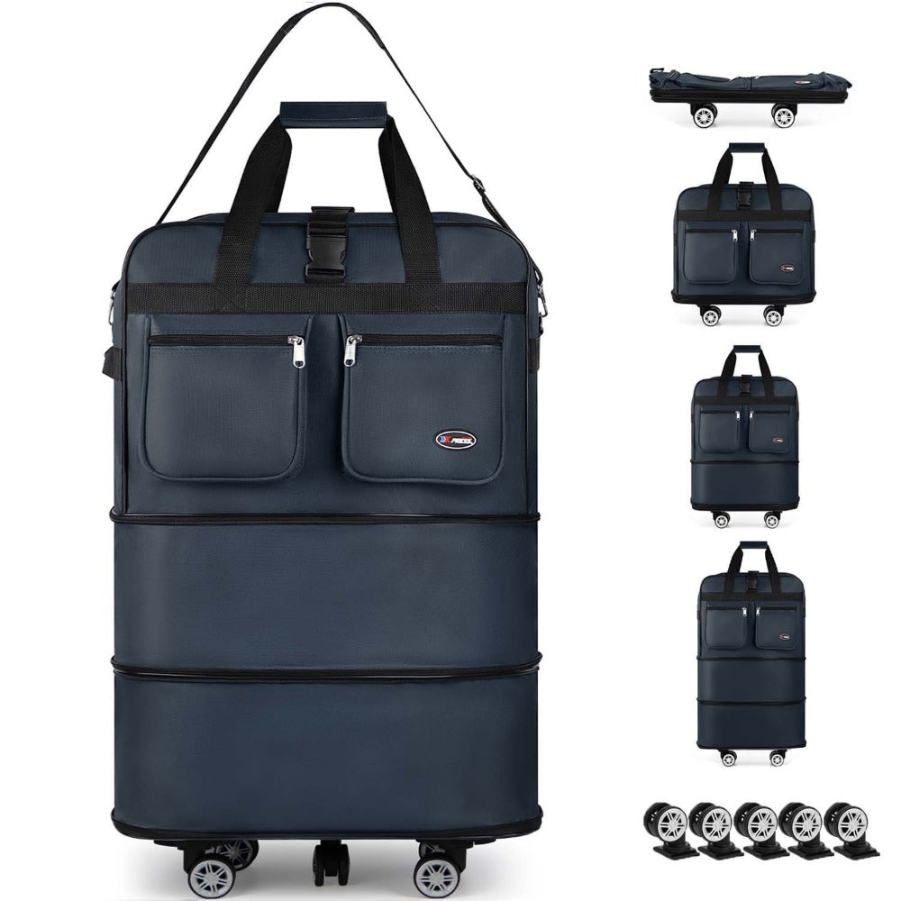 Carry On Luggage – 36 Inch, Spinner Wheels, Expandable, Foldable – detail view 4